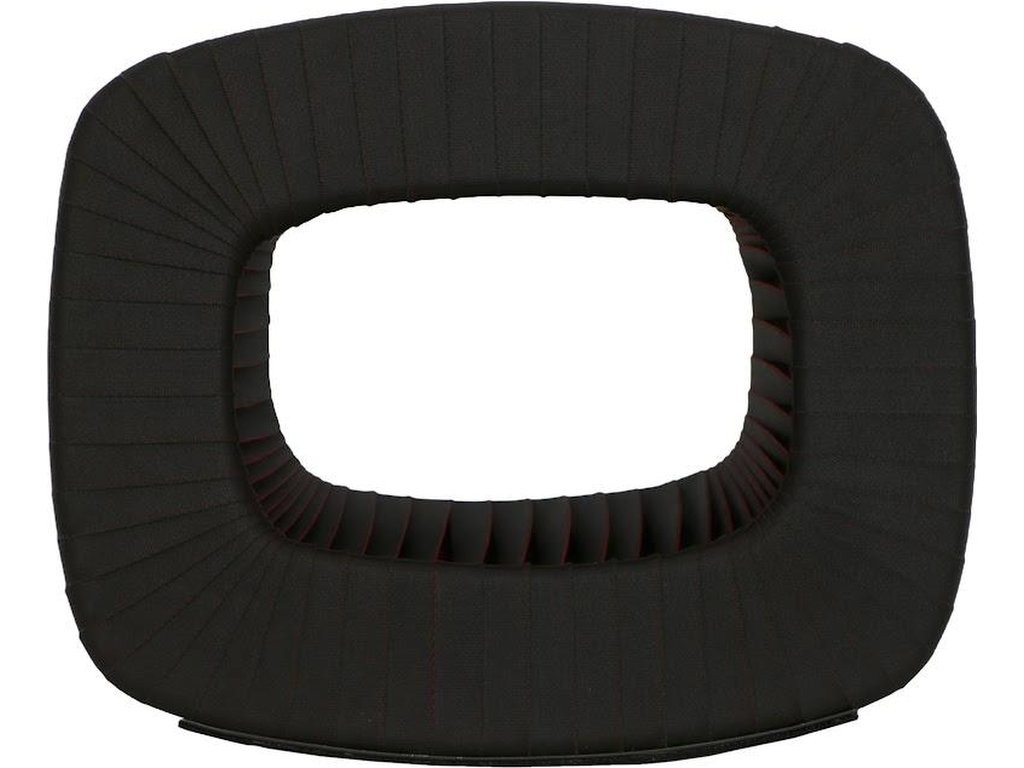 Seat Belt Ottoman, Black/Red - image 1