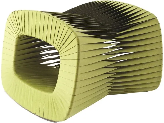 Seat Belt Ottoman, Green