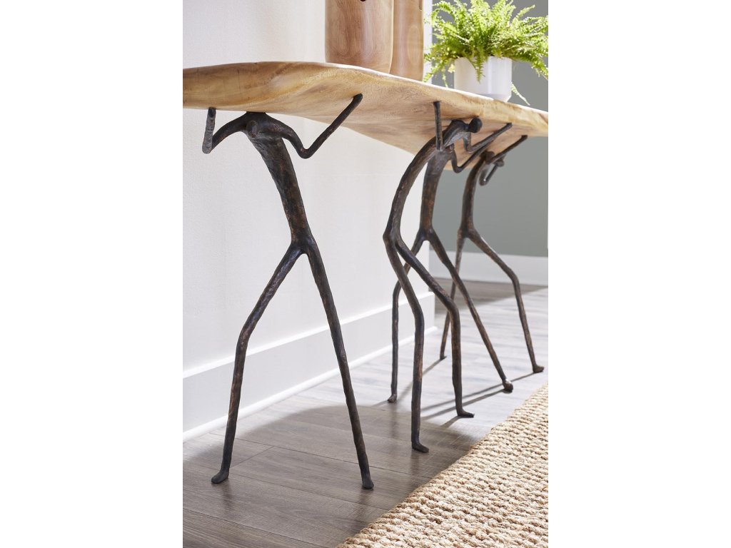 Atlas Console Table, Natural Finish, Metal - image 4