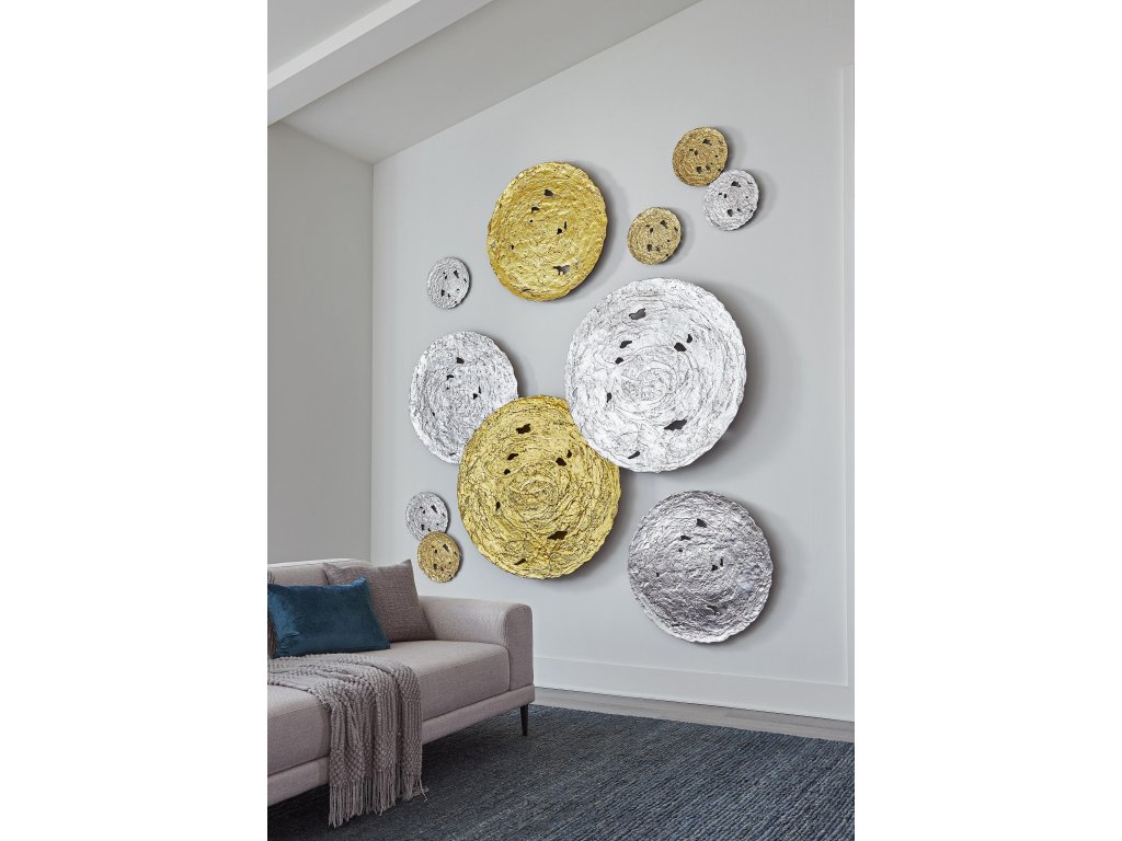 Molten Wall Disc, Small, Silver Leaf - image 7