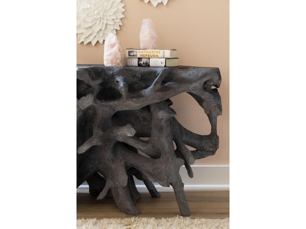 Beau Cast Root Console Table, Charcoal Stone - image 5
