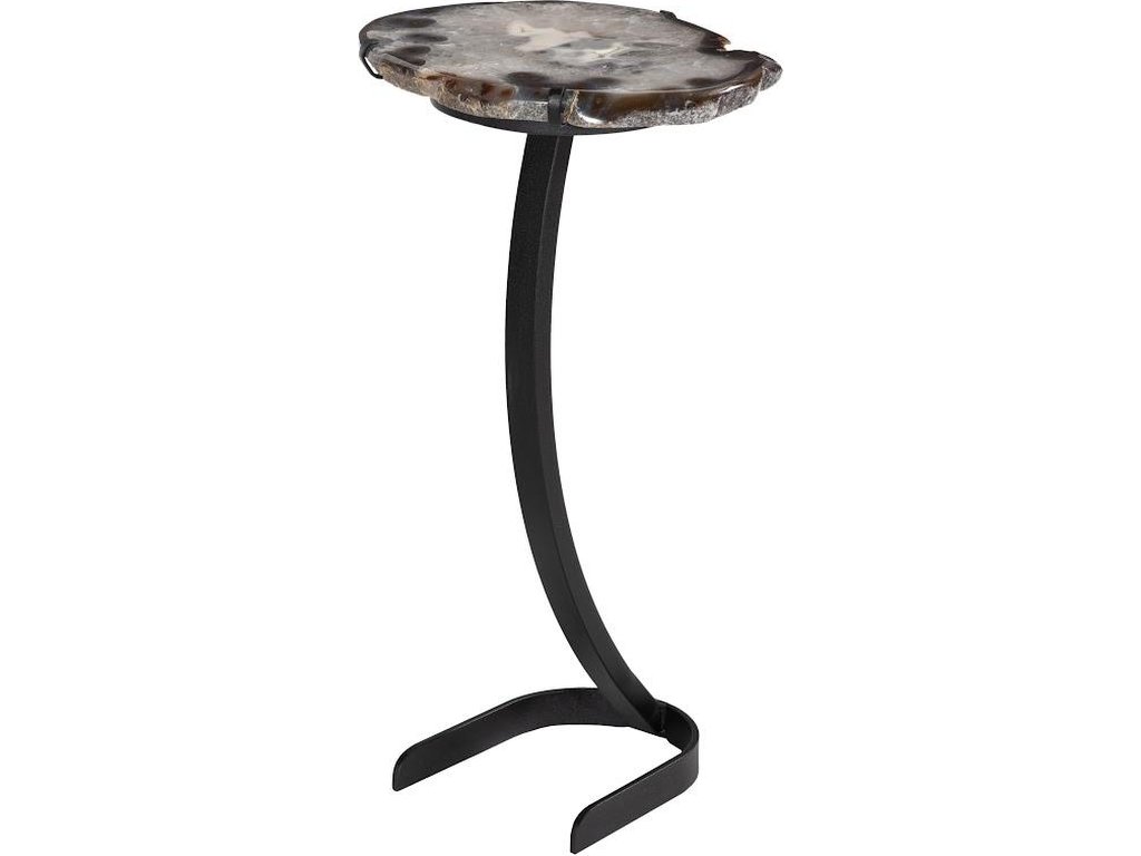 Agate Side Table, Horseshoe Base, Assorted - image 1