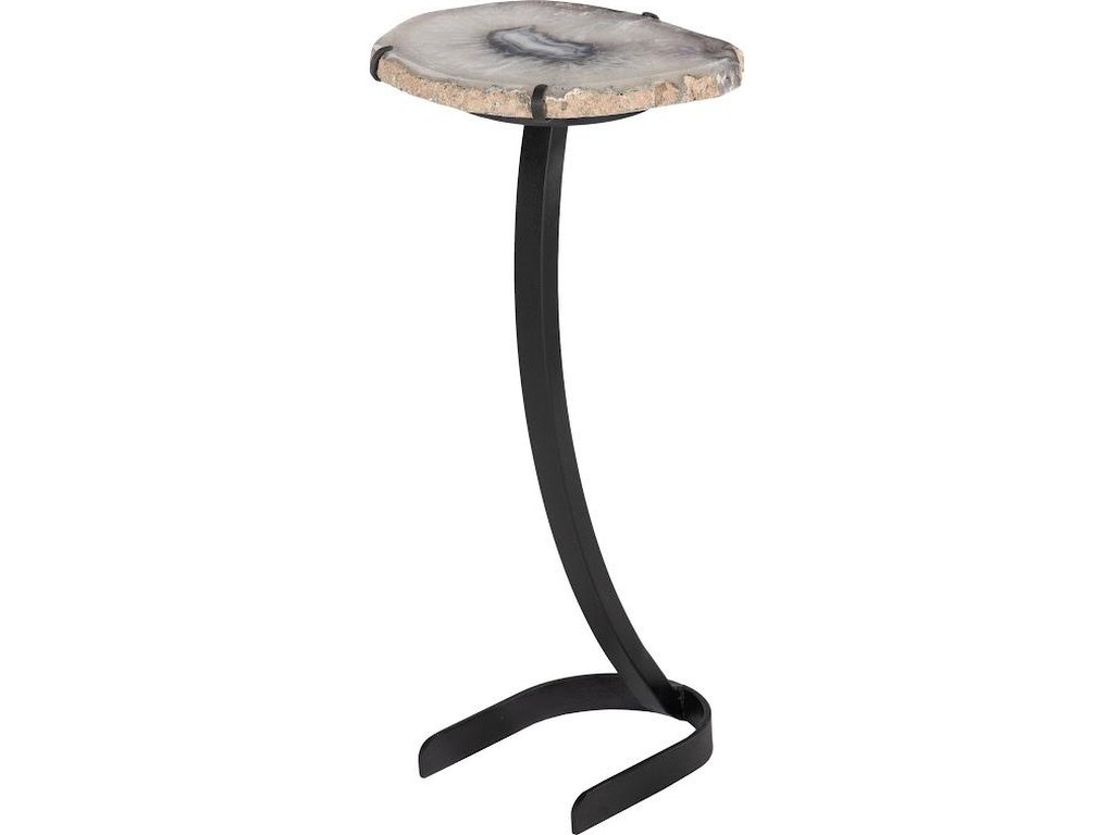 Agate Side Table, Horseshoe Base, Assorted - image 2