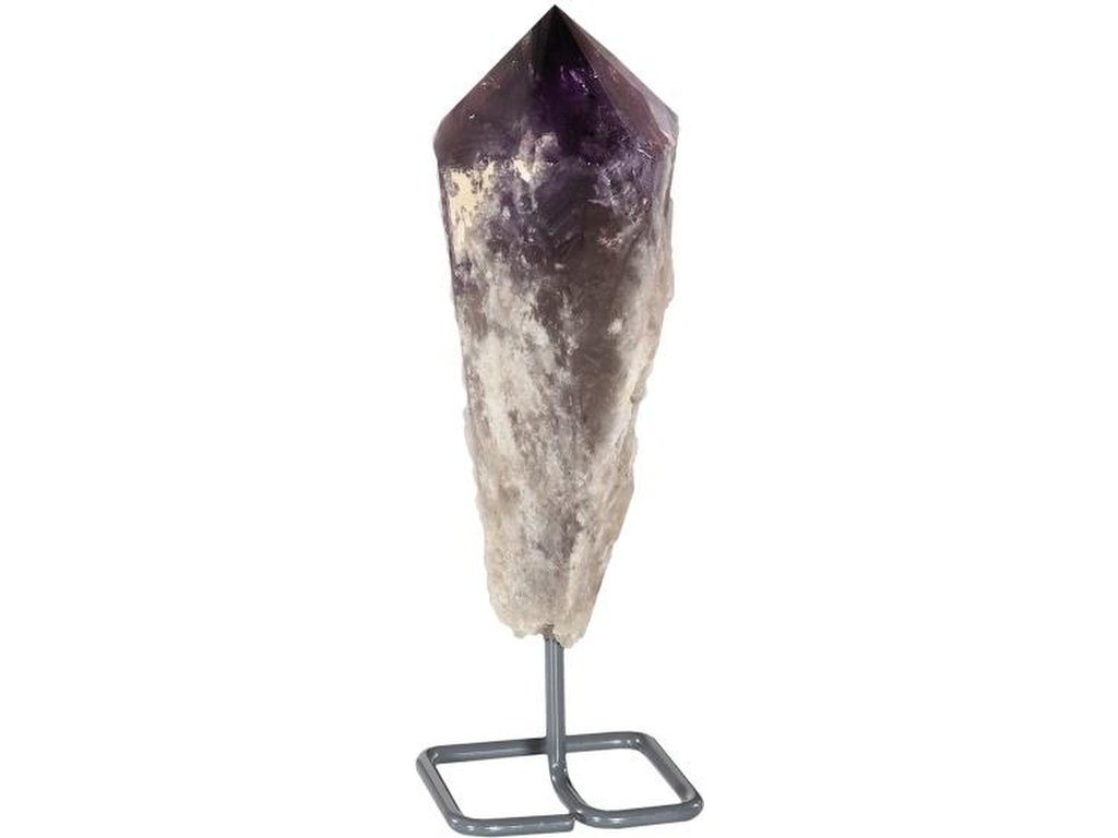 Amethyst Points Sculpture, Metal Base - image 1