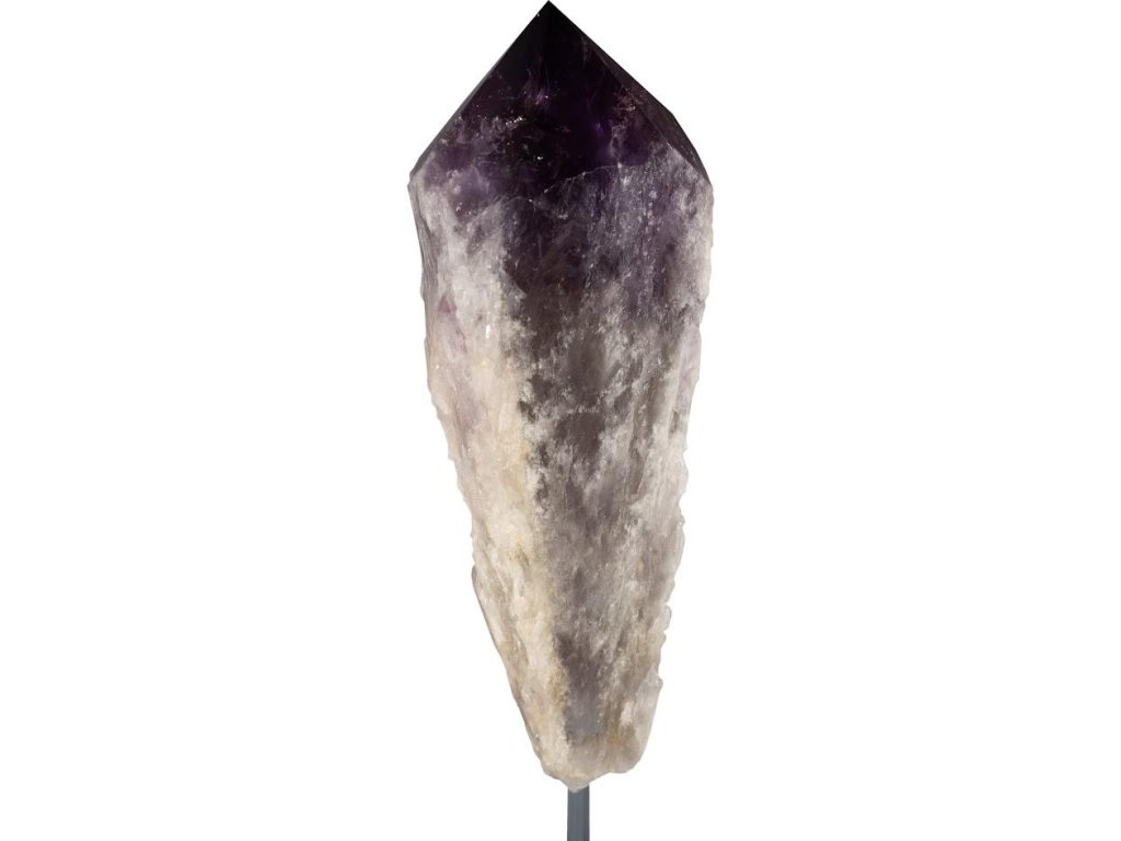 Amethyst Points Sculpture, Metal Base - image 2