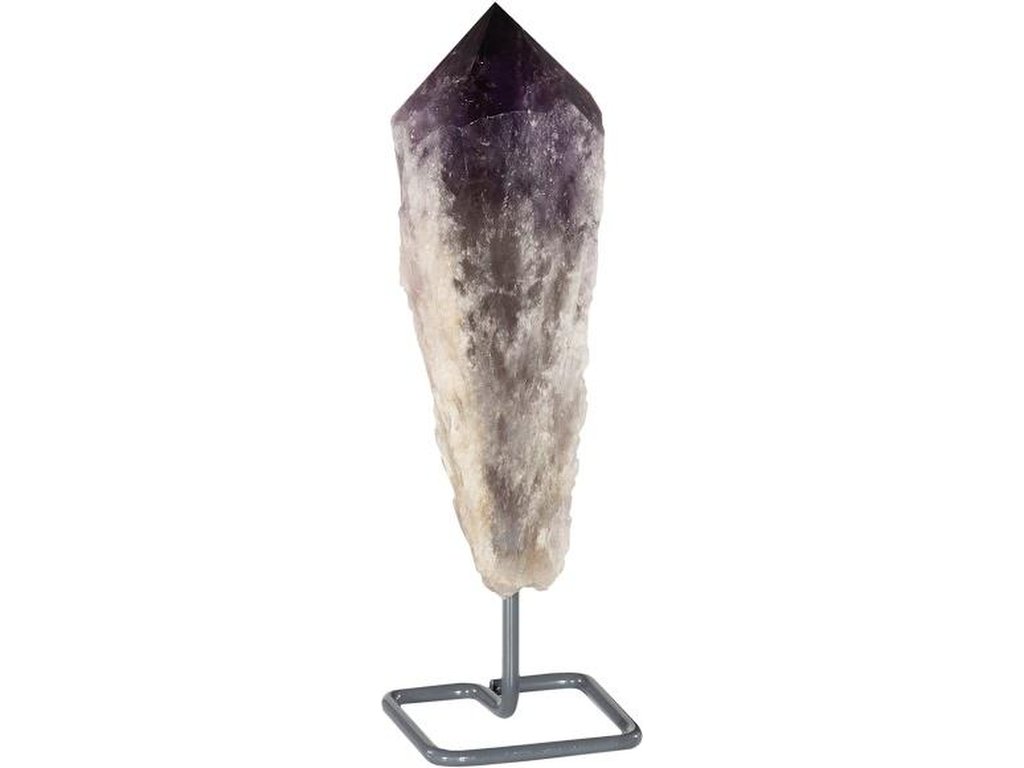 Amethyst Points Sculpture, Metal Base - main image