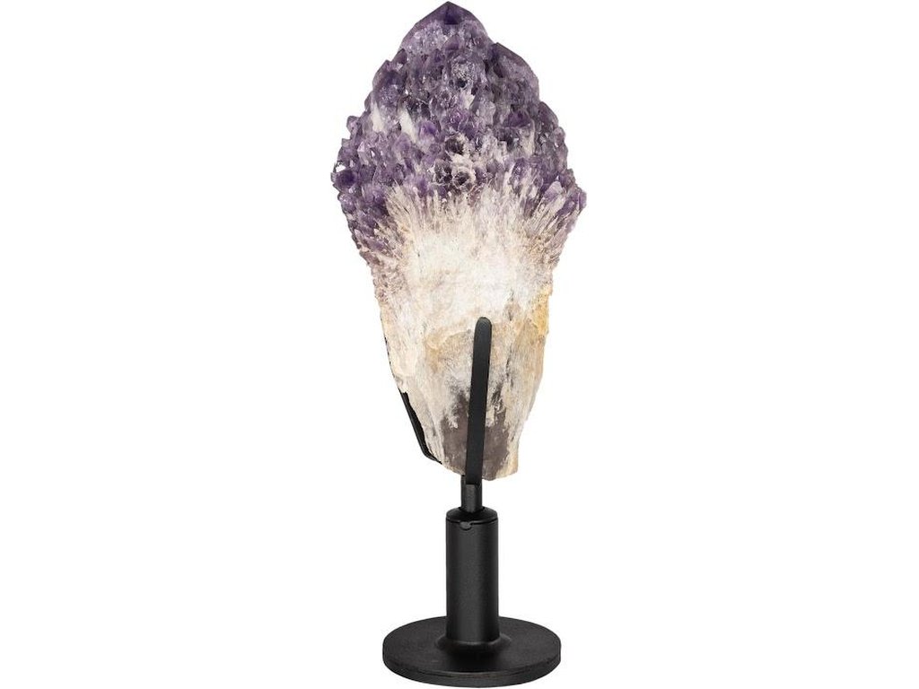 Amethyst Points Sculpture, Metal Base - image 1