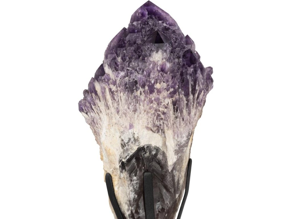 Amethyst Points Sculpture, Metal Base - image 2
