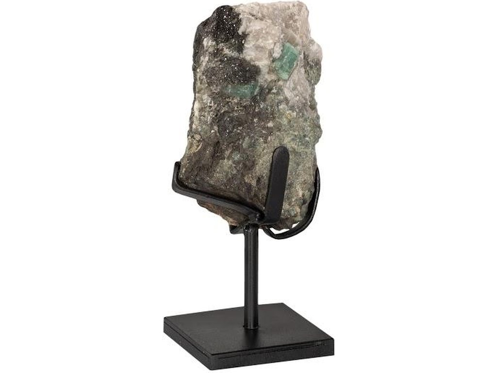 Emerald Sculpture, Small, Metal Base - image 1