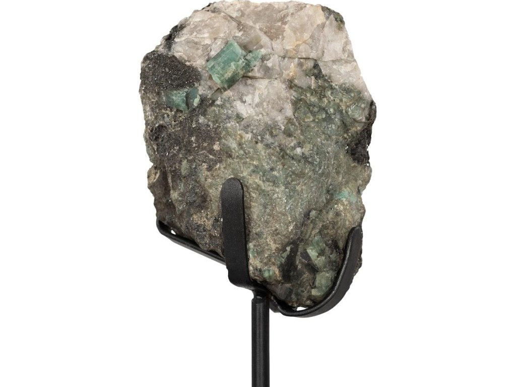 Emerald Sculpture, Small, Metal Base - image 2