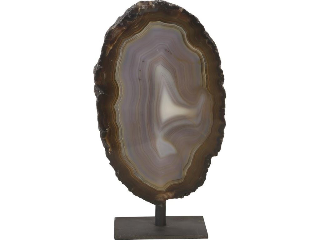 Amethyst Tabletop Sculpture on Black Metal Stand, Assorted, SM - image 1