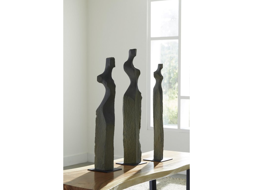 Cast Women Sculptures, Set of 3 - image 6