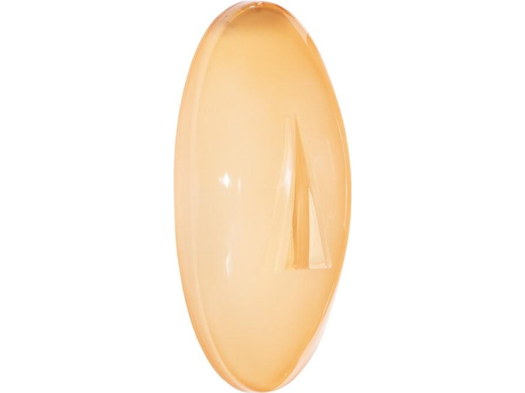 Oval Cycladic Wall Art, Yellow - image 1