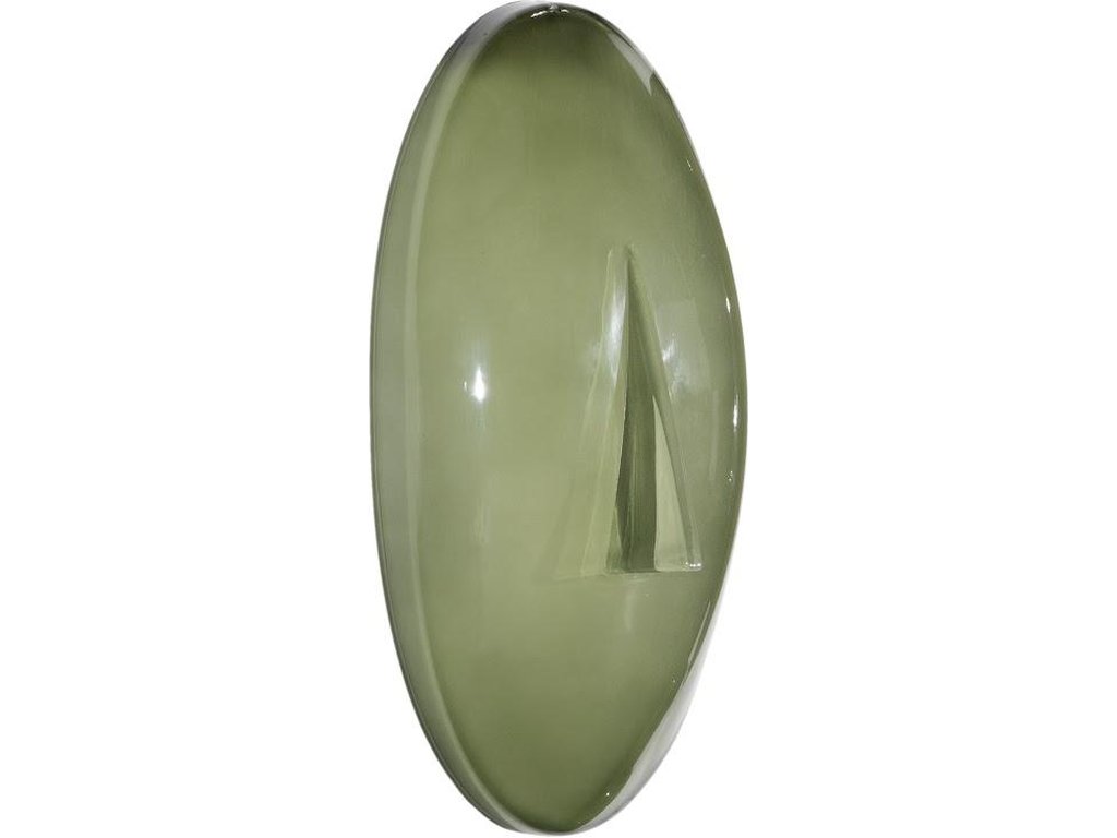Oval Cycladic Wall Art, Green - image 1