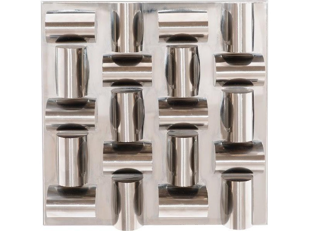 Arete Wall Tile, Stainless Steel - main image