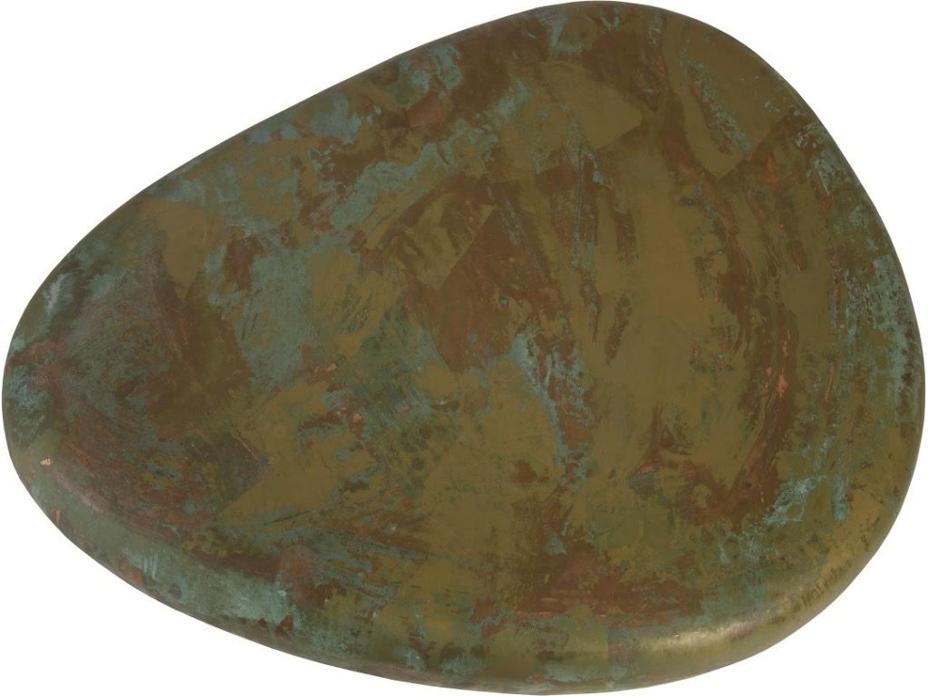 Wedge End Table, Lichen Finish - image 1