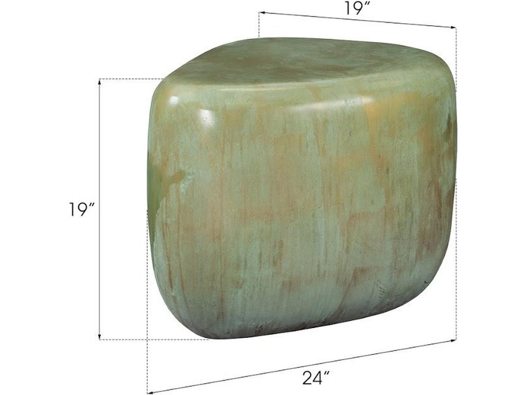 Wedge End Table, Lichen Finish - image 5