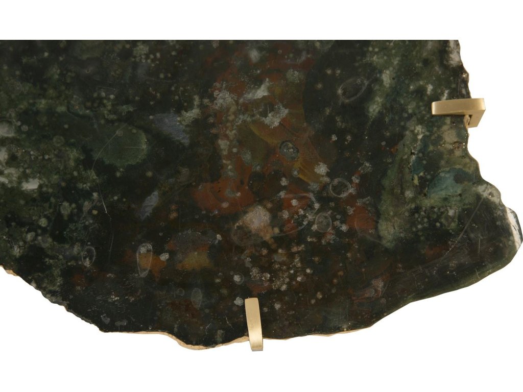Gem Wall Tile in Brass Setting, Glacier Charcoal - image 2