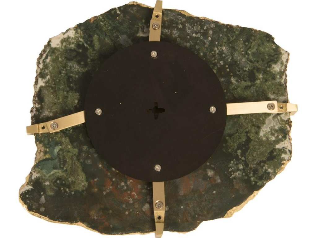 Gem Wall Tile in Brass Setting, Glacier Charcoal - image 3