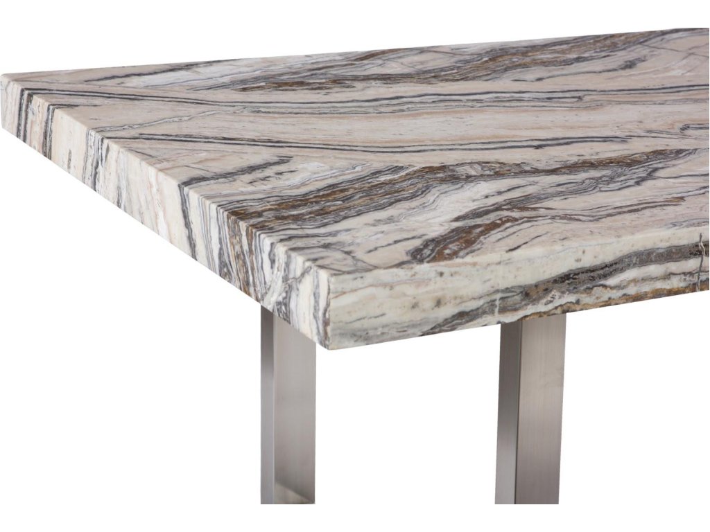 Onyx Dining Table, Stainless Steel Legs - image 2