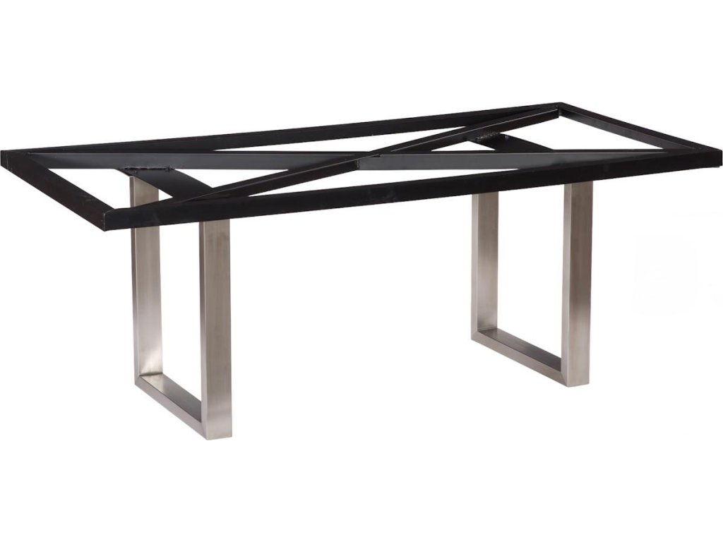 Onyx Dining Table, Stainless Steel Legs - image 3