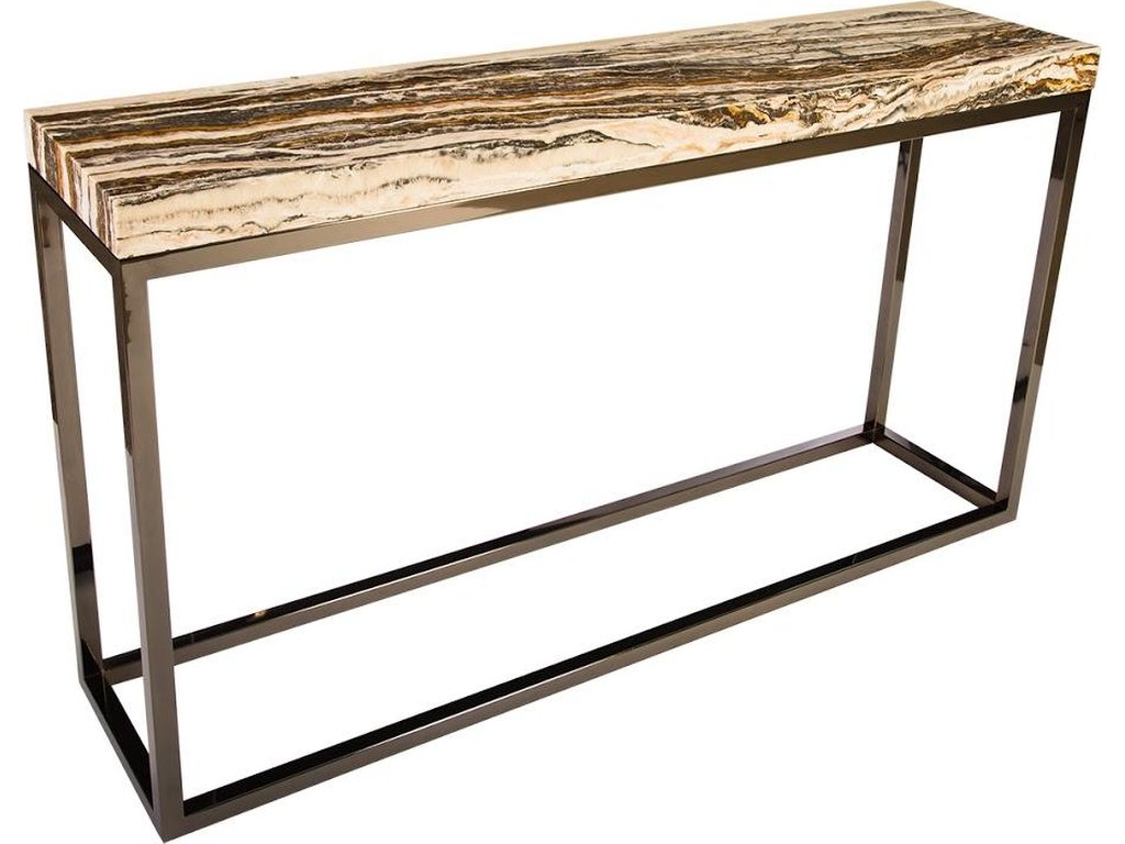 Onyx Console Table, Stainless Steel - main image