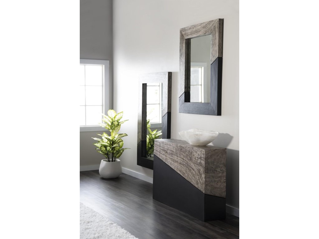 Geometry Console Table, Gray Stone - image 5