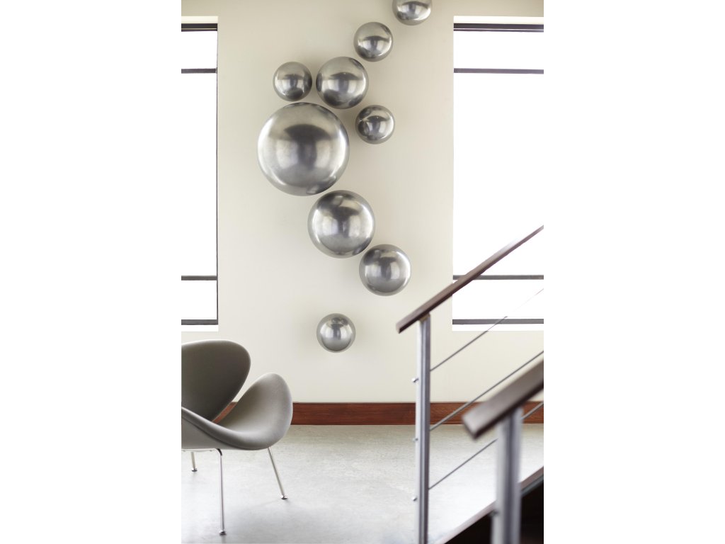 Ball on the Wall, Small, Polished Aluminum Finish - image 3
