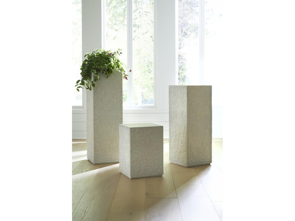 String Theory Pedestal, White Stone, Medium - image 5