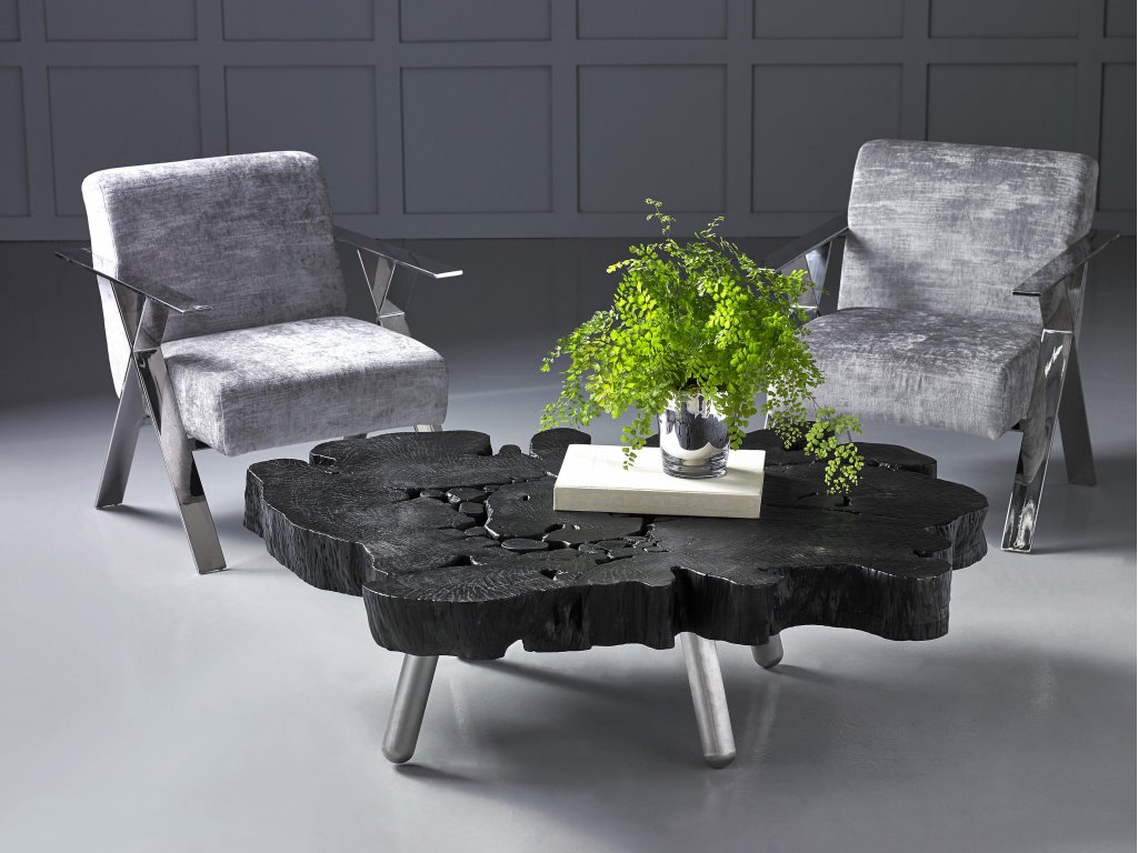 Allure Club Chair, Diva Gray , Stainless Steel Frame - image 5