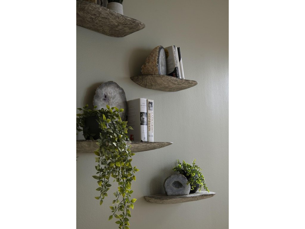Floating Wall Shelf, Gray Stone, Large - image 4