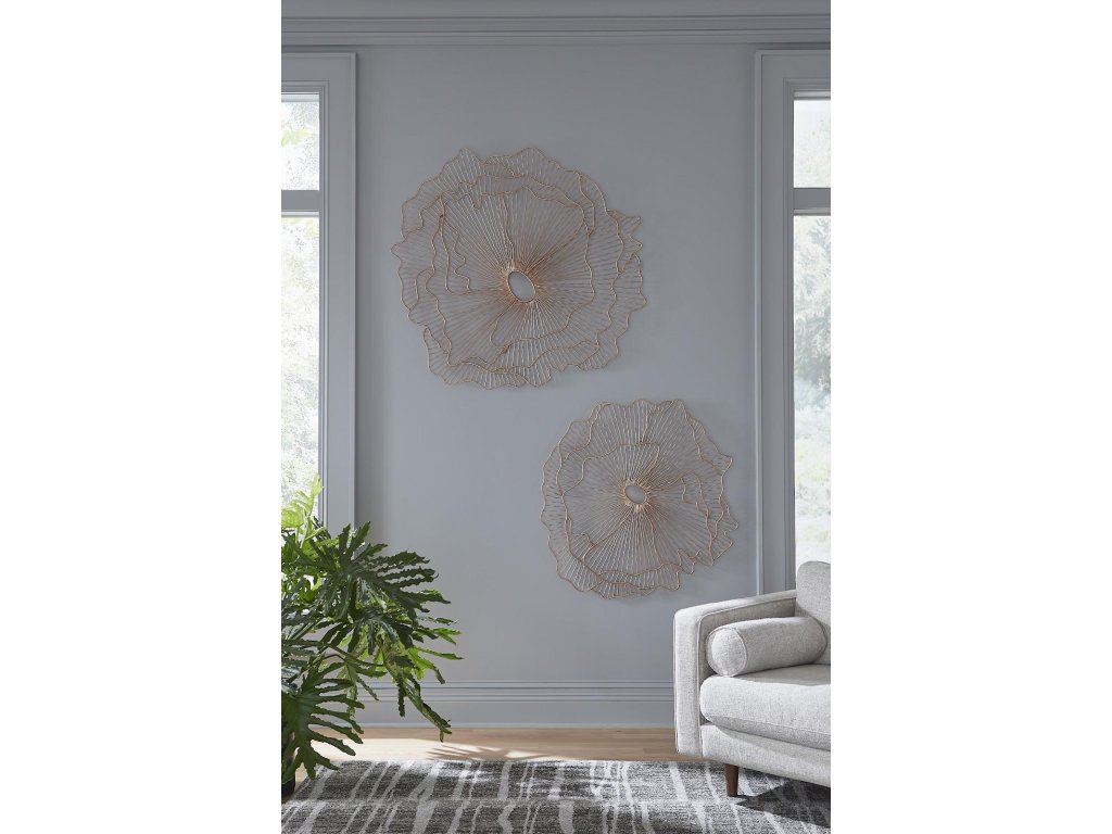 Poppy Flower Wall Art, Copper, LG - image 6