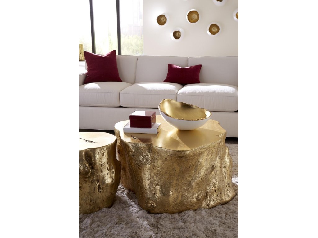 Broken Egg Bowl, White and Gold Leaf - image 3