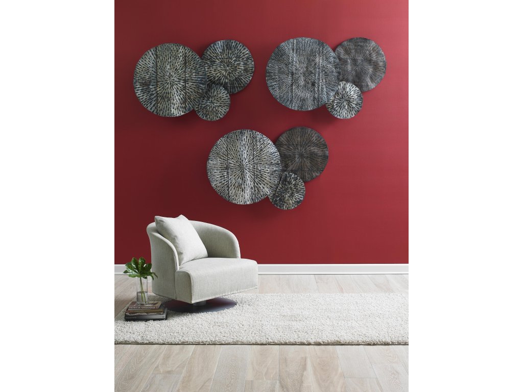 Metal Lotus Wall Art, Old White - image 9
