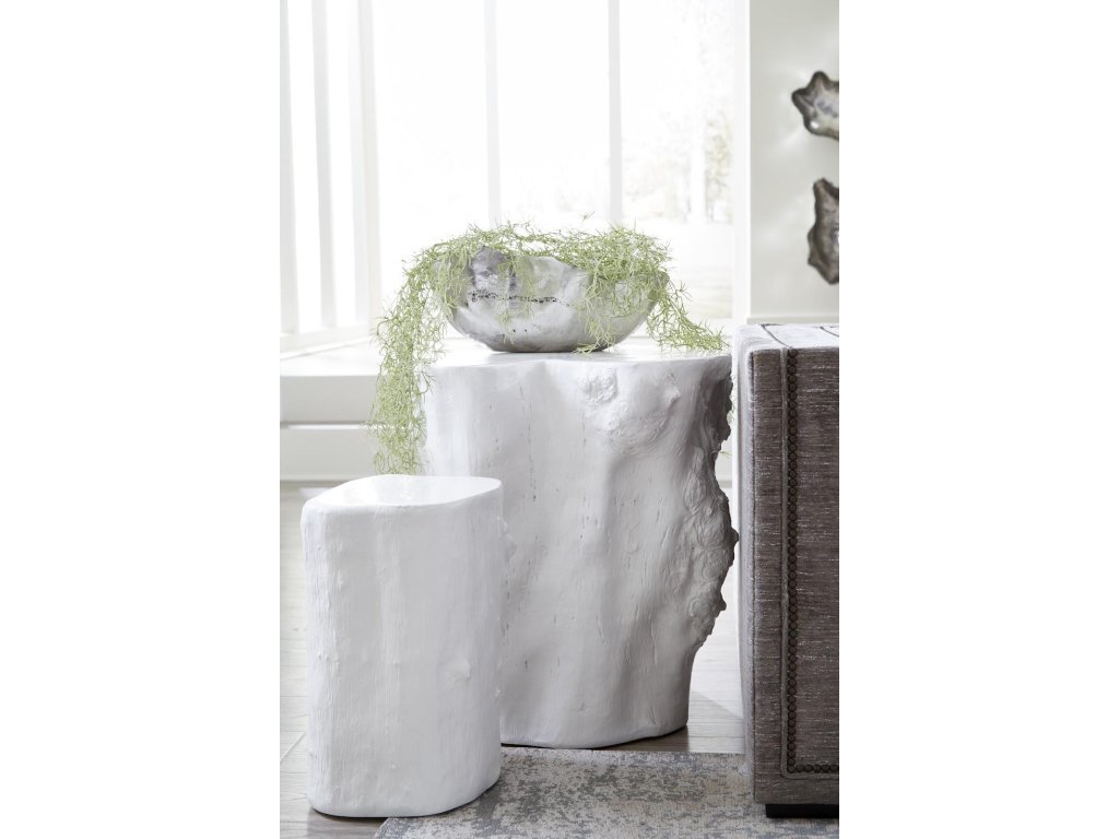 Log Stool, Gel Coat White, SM - image 4