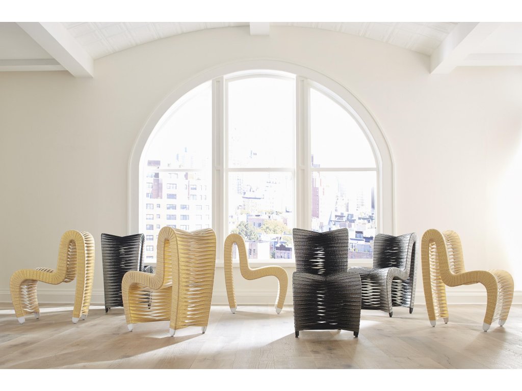 Seat Belt Dining Chair, Silver, Metallic - image 6