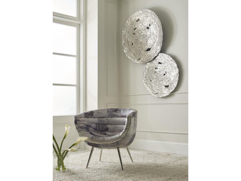 Molten Wall Disc, Small, Silver Leaf - image 6