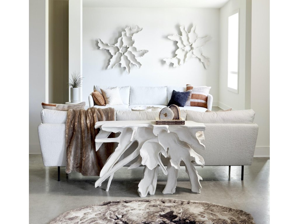 Contour Cast Root Console, White Stone - image 4