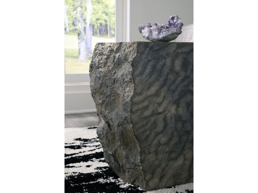 Cast Marble Stool, Faux Finish - image 5