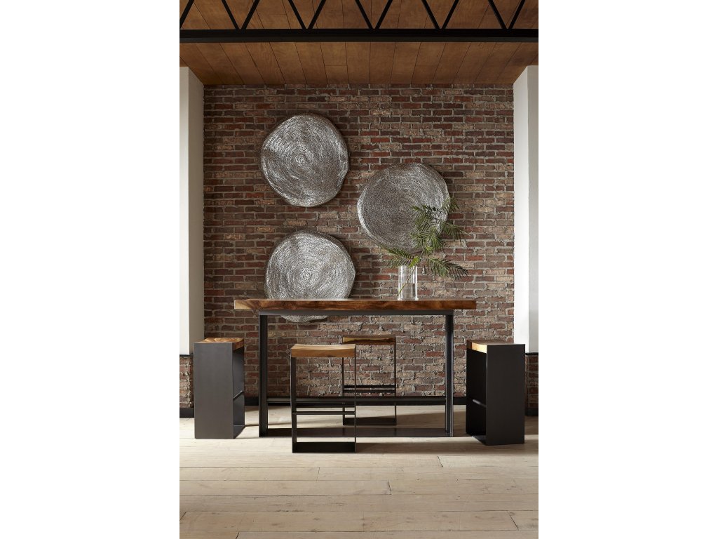 Iron Frame Bar Stool, Natural - image 8