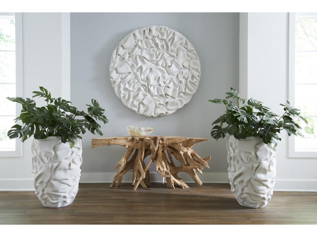 Drape Planter, White Stone - image 4