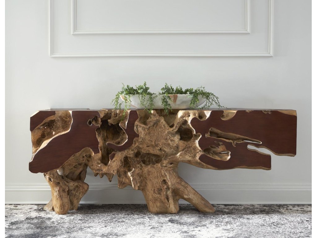 Freeform Console Table, Faux Bois, LG - image 3
