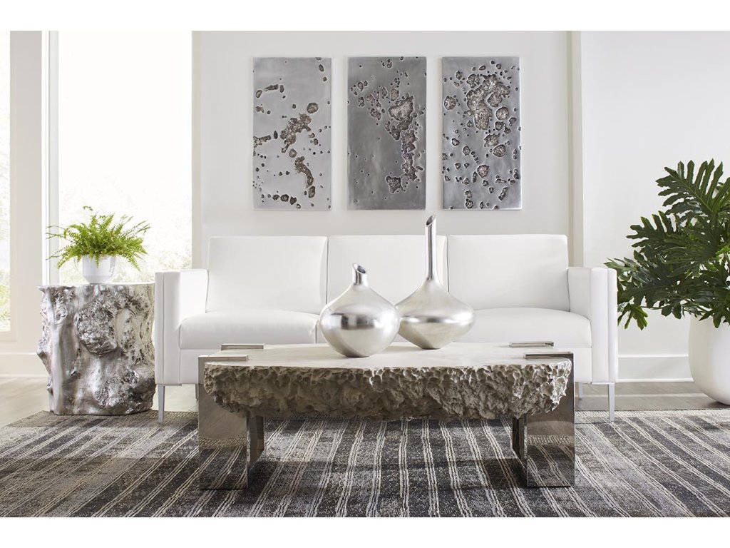 Splotch Wall Art, Rectangle, Silver Leaf - image 6
