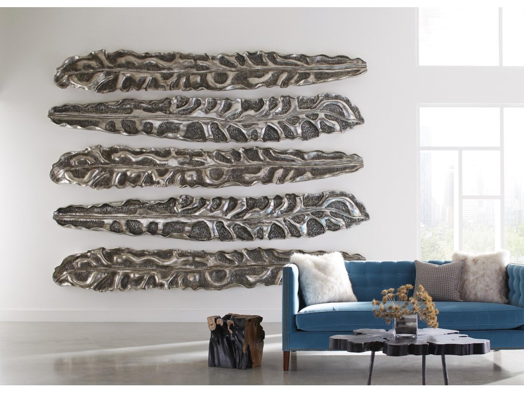 Petiole Wall Leaf, Silver, Colossal, Version B - image 3