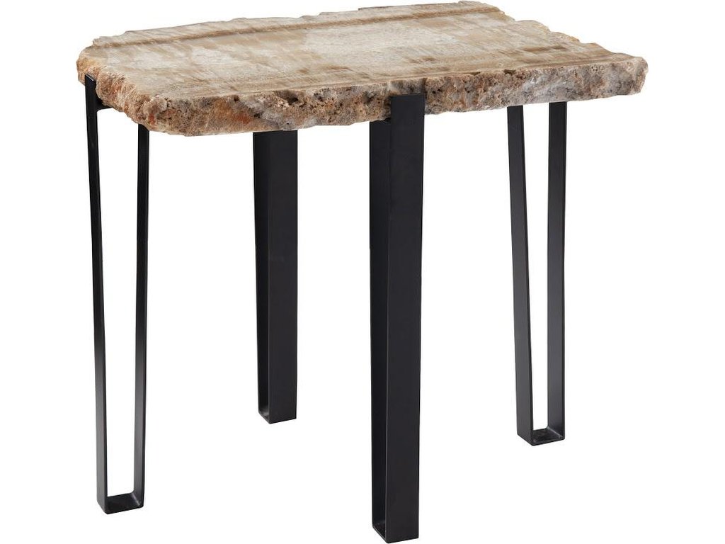 Onyx Side Table, Metal Base - main image