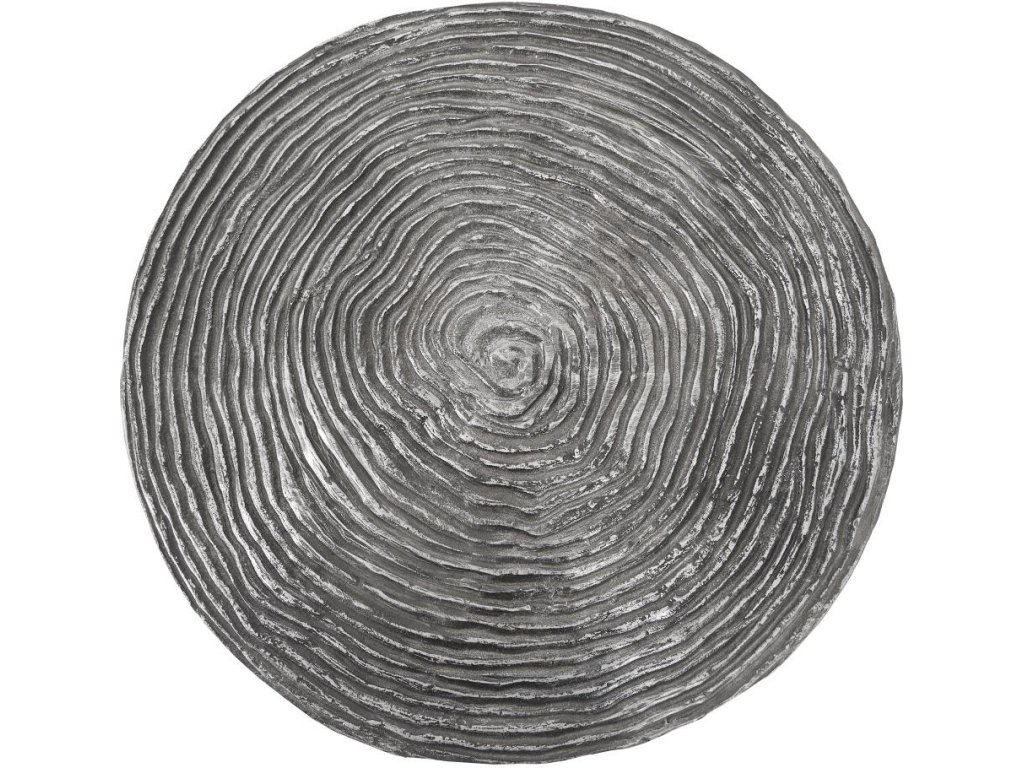 Ripple Side Table, Black/Silver, Aluminum - image 1