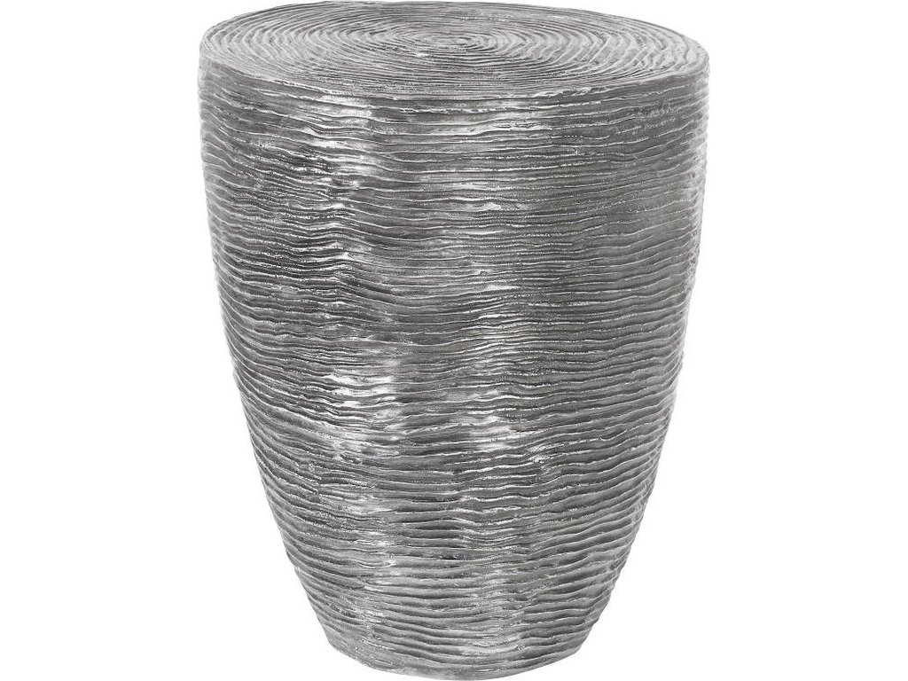 Ripple Side Table, Black/Silver, Aluminum - main image