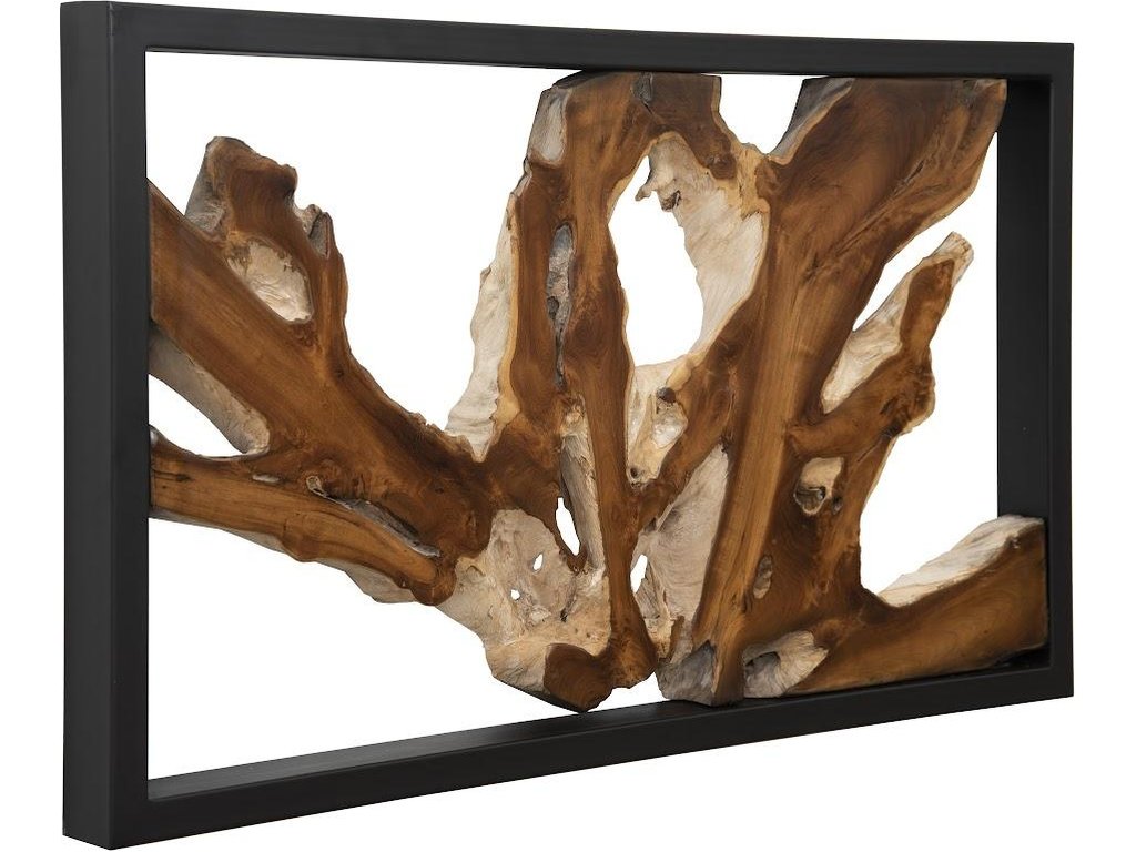 Framed Root Wall Art, Rectangle, Black - image 1