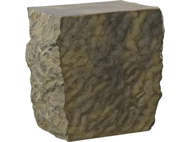 Cast Marble Stool, Faux Finish