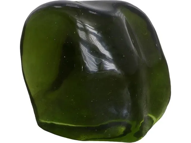 Polished Obsidian Sculpture, Green, Small